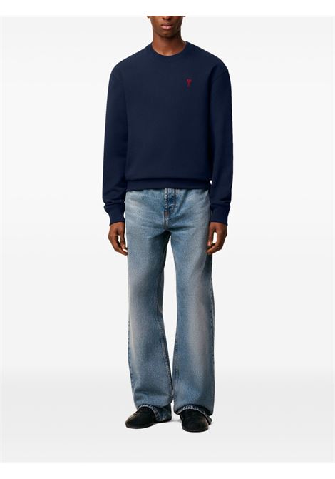 felpa adc uomo blu AMI PARIS | BFUSW035.730430